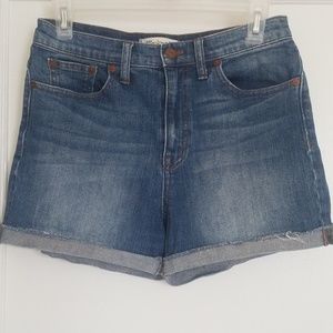 Women's Madewell high-rise denim shorts